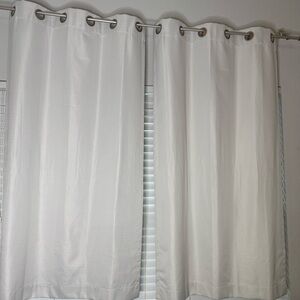 Elegant White Grommet Curtains